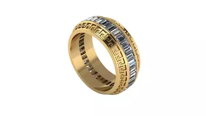 Baguette Men Ring 