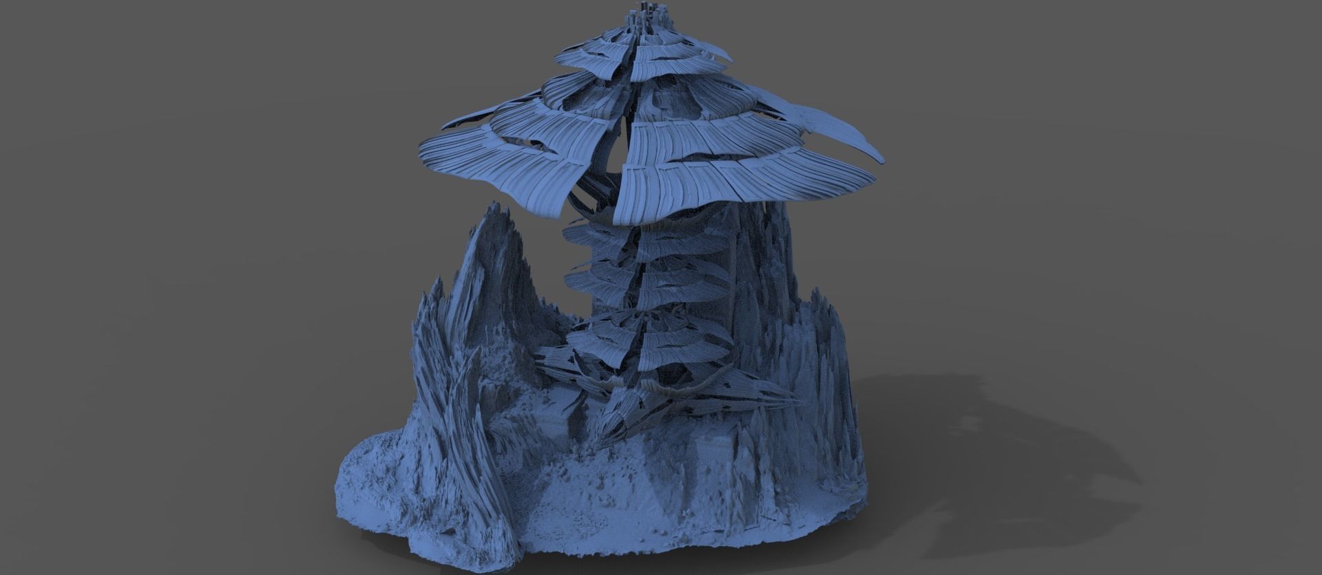 Mushroom kingdom cliff 1  3D model_1