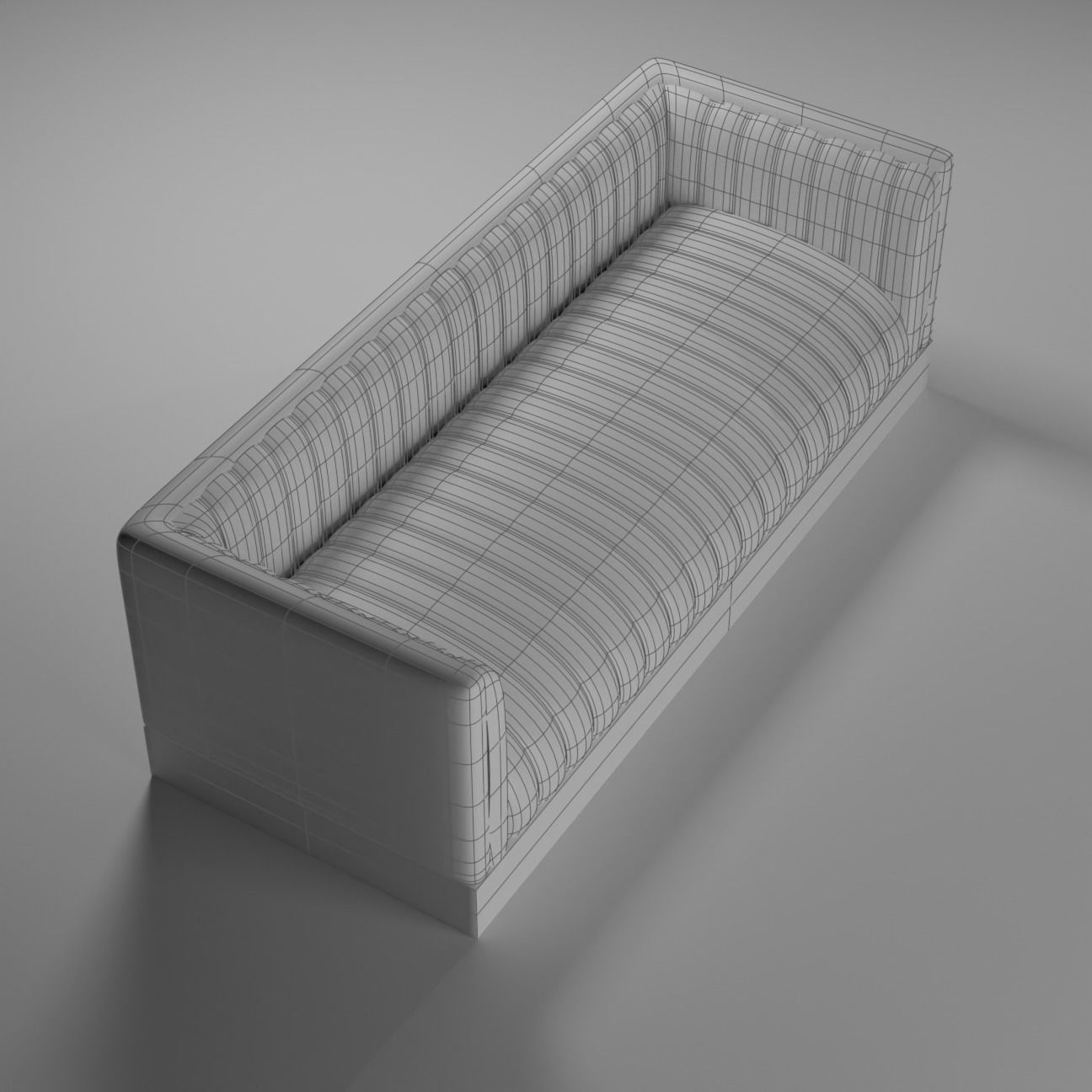 Tufted Sofa 3D model_3