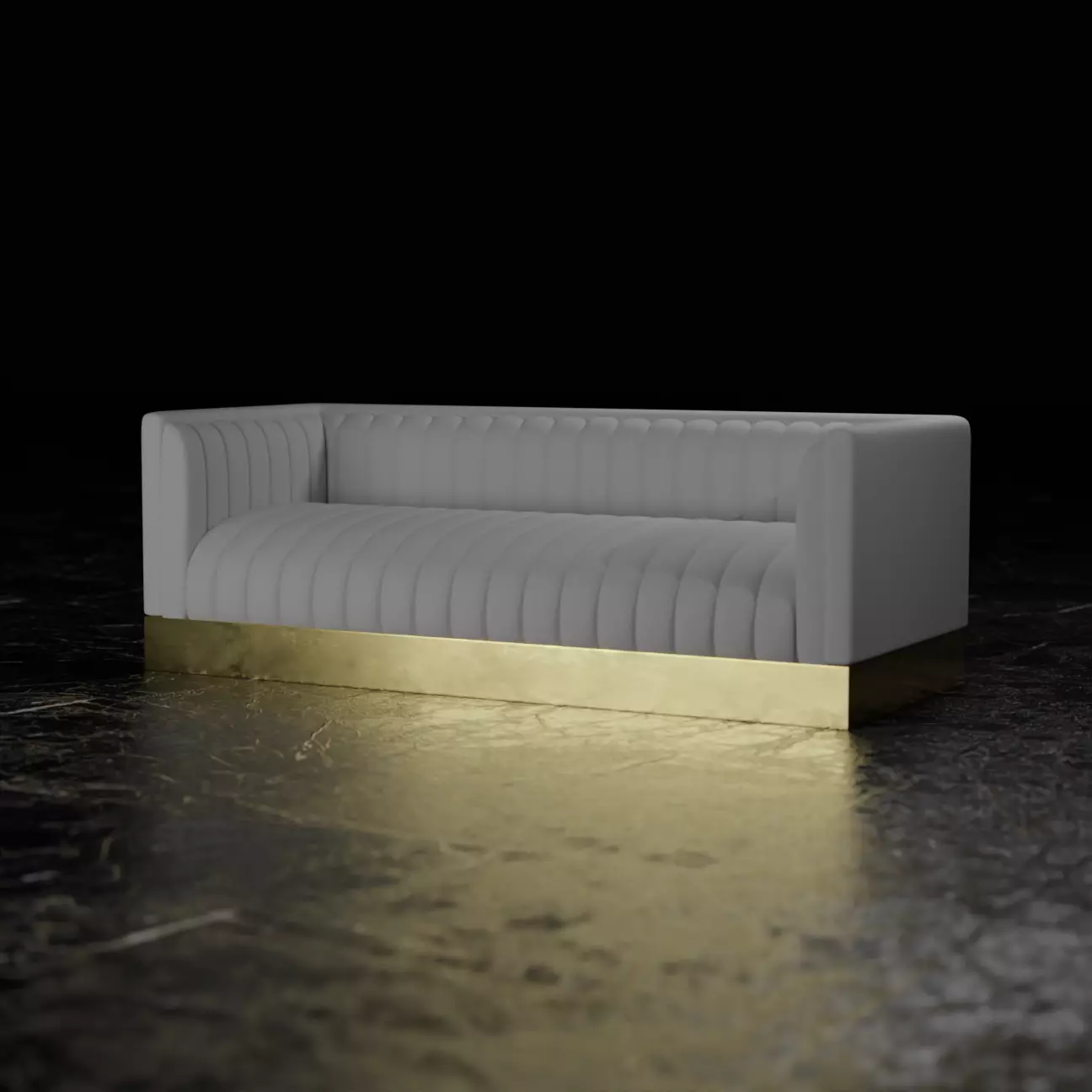 Tufted Sofa 3D model_0