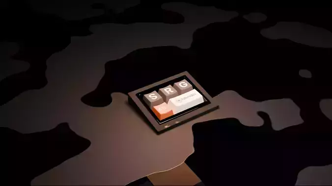 Animation of a keyboard