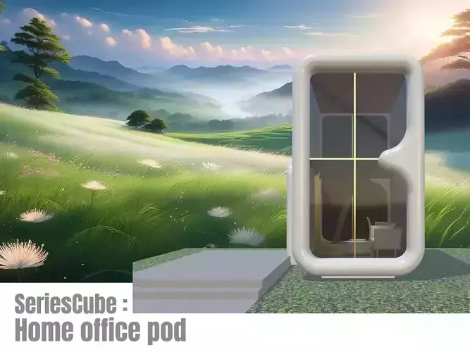 SeriesCube-Modern tiny home with a cube-like design 3D model