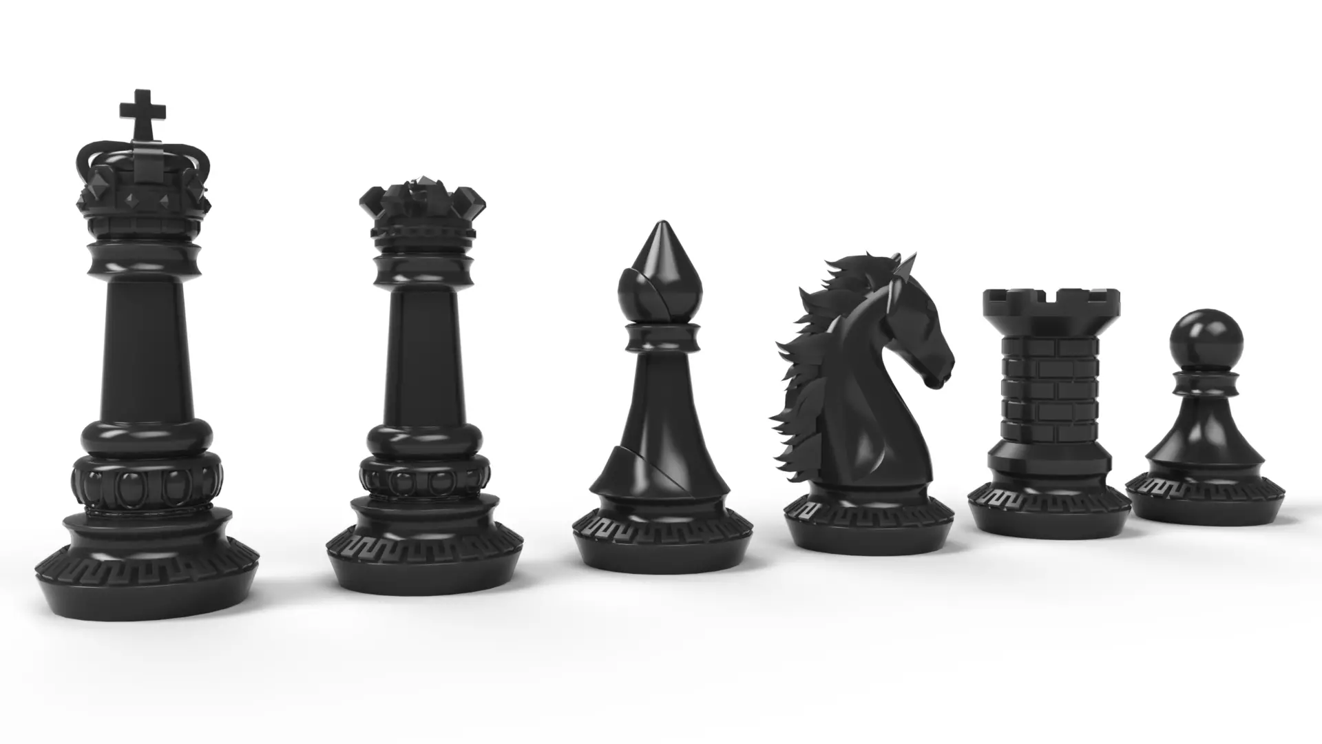 Exquisite 3D Print-Ready Chess Set - FIDE Standard 3D print model_0