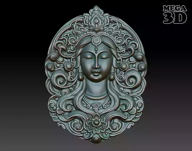 Asia Goddess basrelief 09 240721
