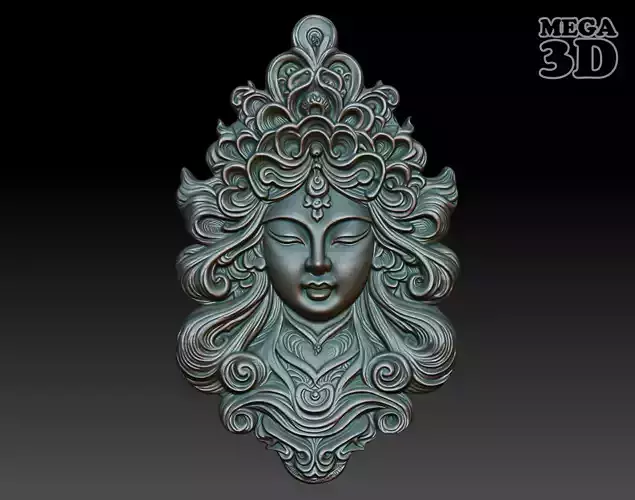 Asia Goddess basrelief 08 240721