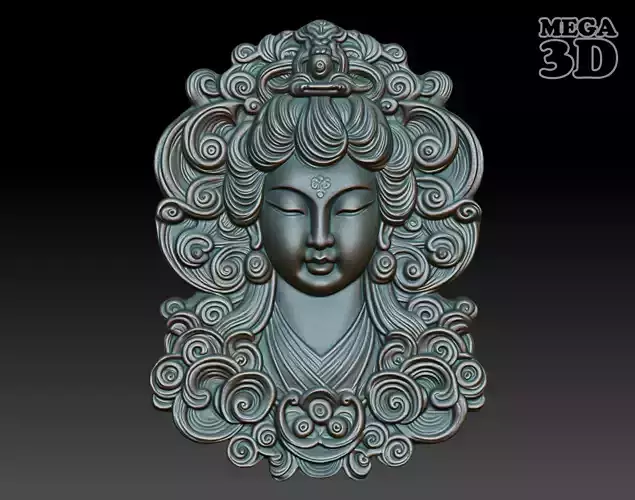 Asia Goddess basrelief 07 240721