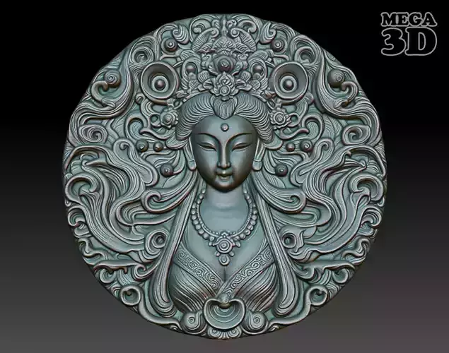 Asia Goddess basrelief 05 240721
