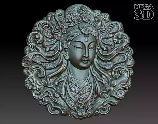 Asia Goddess basrelief 04 240721