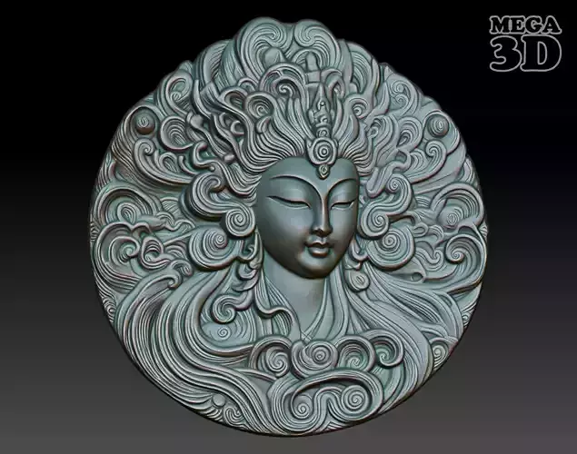 Asia Goddess basrelief 03 240721