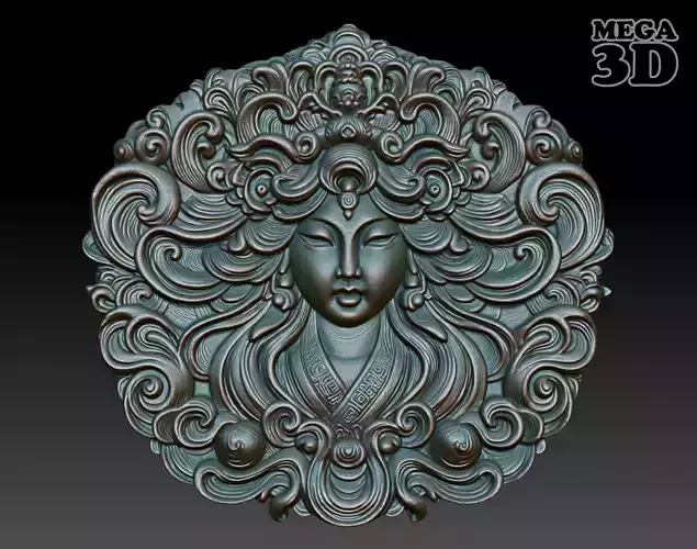 Asia Goddess basrelief 02 240721