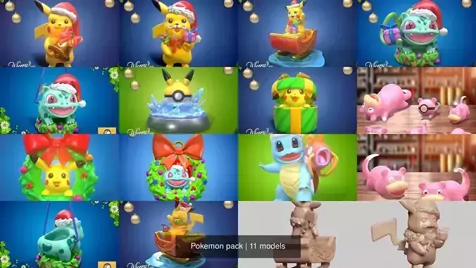 Pokemon pack 3D Model Collection