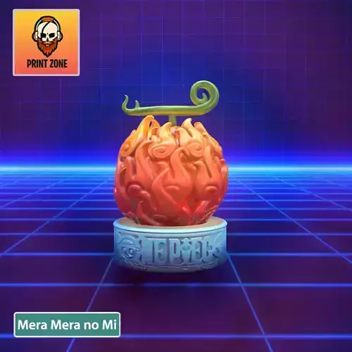 MERA MERA NO MI PORTGAS D ACE FLAME DEVIL FRUIT OF ONE PIECE STL 3D print model