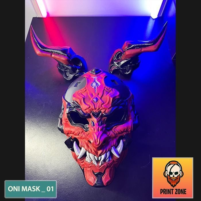 ONI  MASK 01 3D print model_2