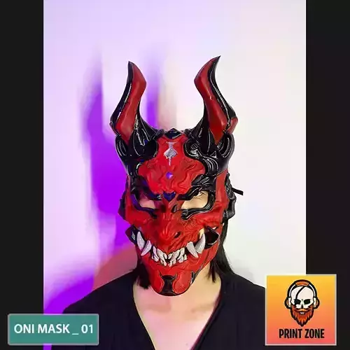 ONI  MASK 01 3D print model