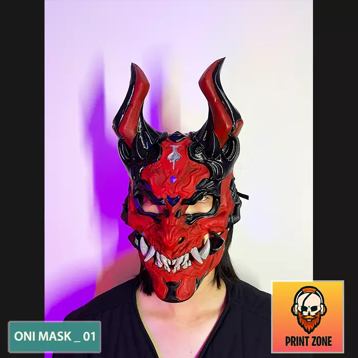 ONI  MASK 01 3D print model_0