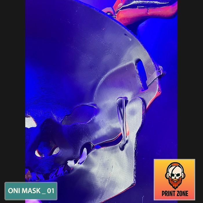 ONI  MASK 01 3D print model_10