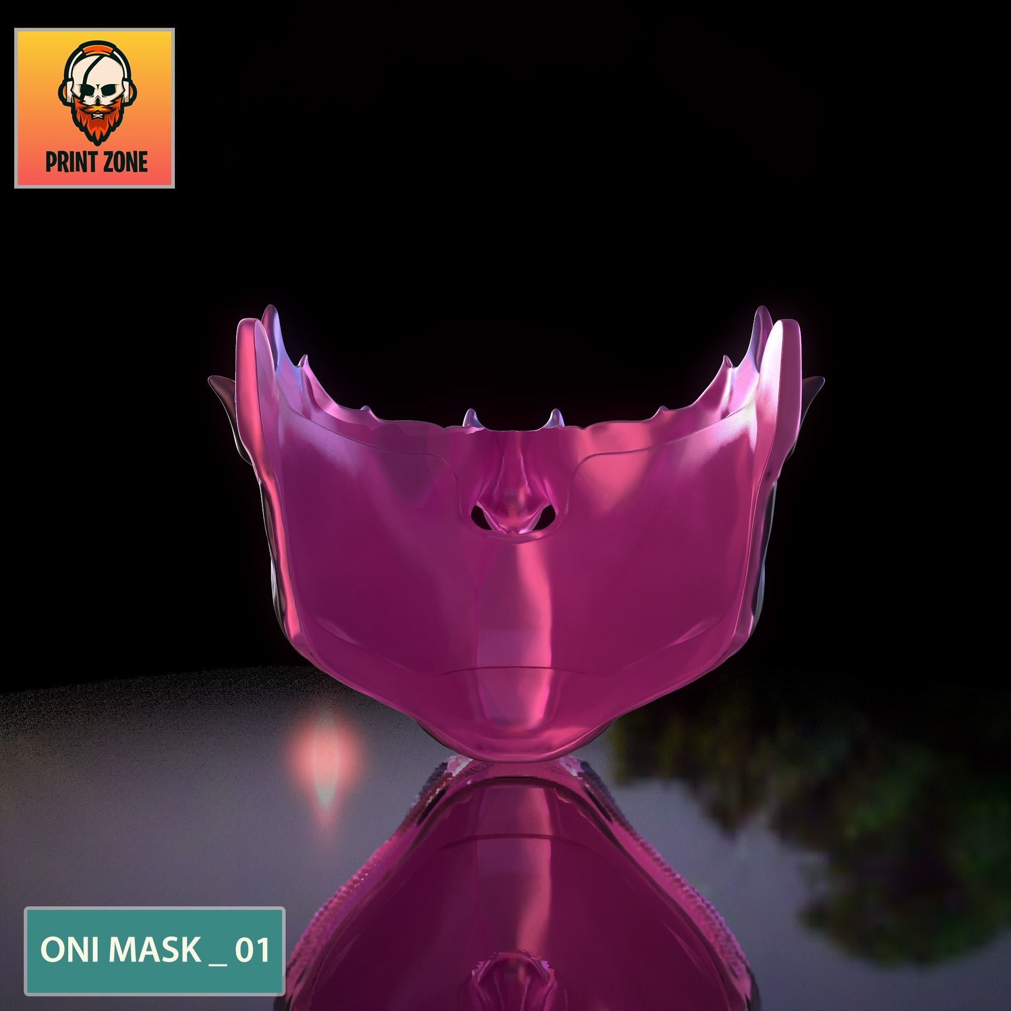 ONI  MASK 01 3D print model_14