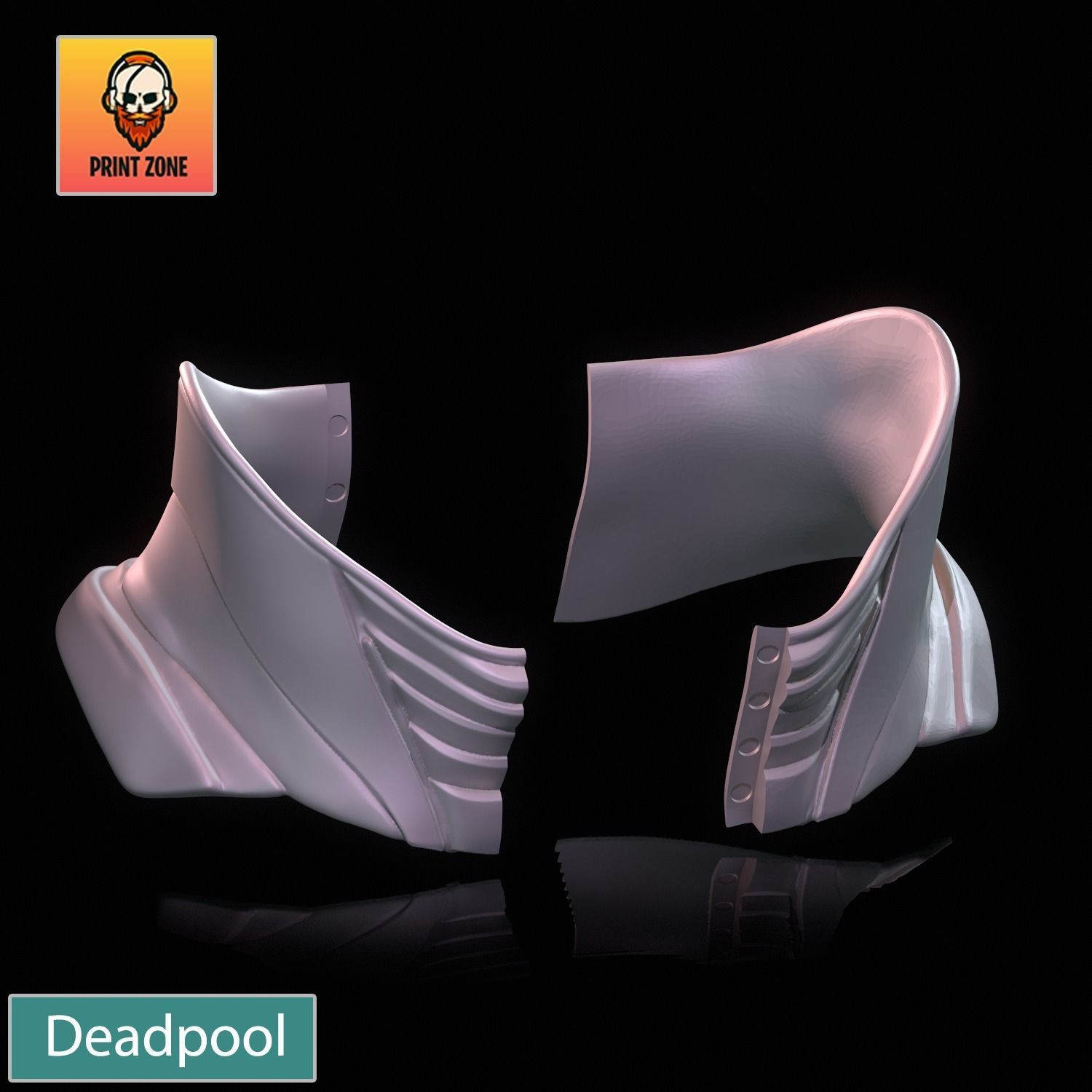 DEADPOOL ROBOT MASK STL FILE 3D print model_11