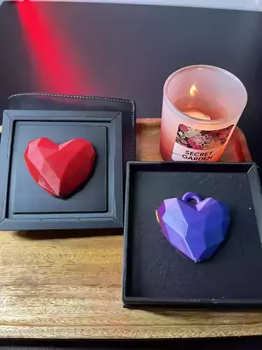 HEART BOX  VALENTINE GIFT  STL FILE WITH SUPPORT