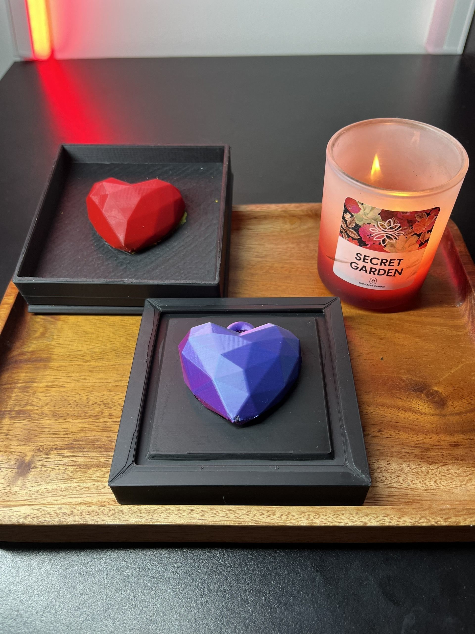 HEART BOX  VALENTINE GIFT  STL FILE WITH SUPPORT 3D print model_3