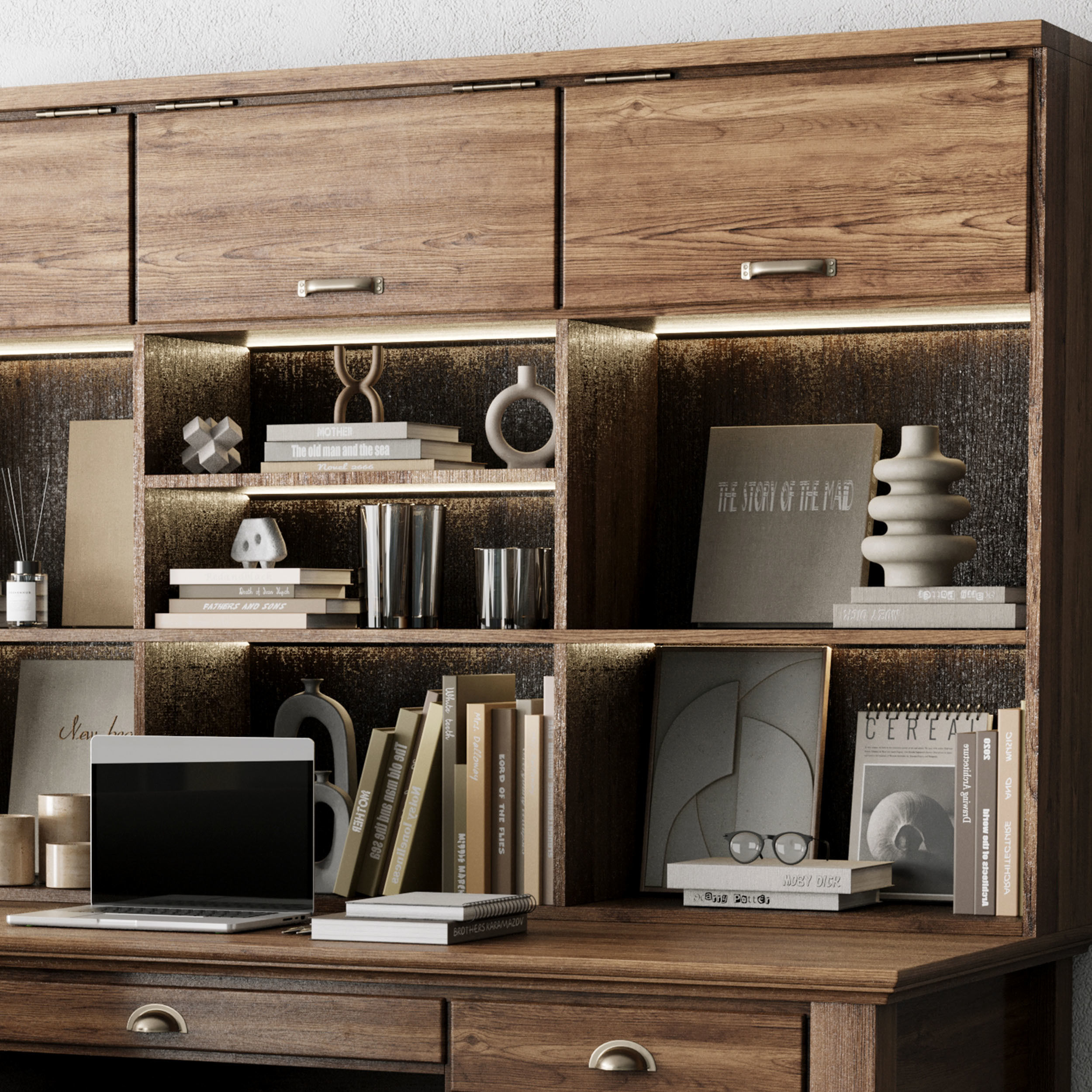 Boss Desk Classic - Office Furniture 41 3D model_4