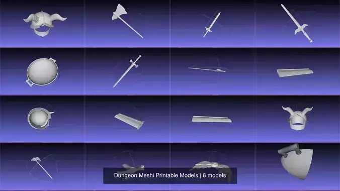 Dungeon Meshi Printable Models