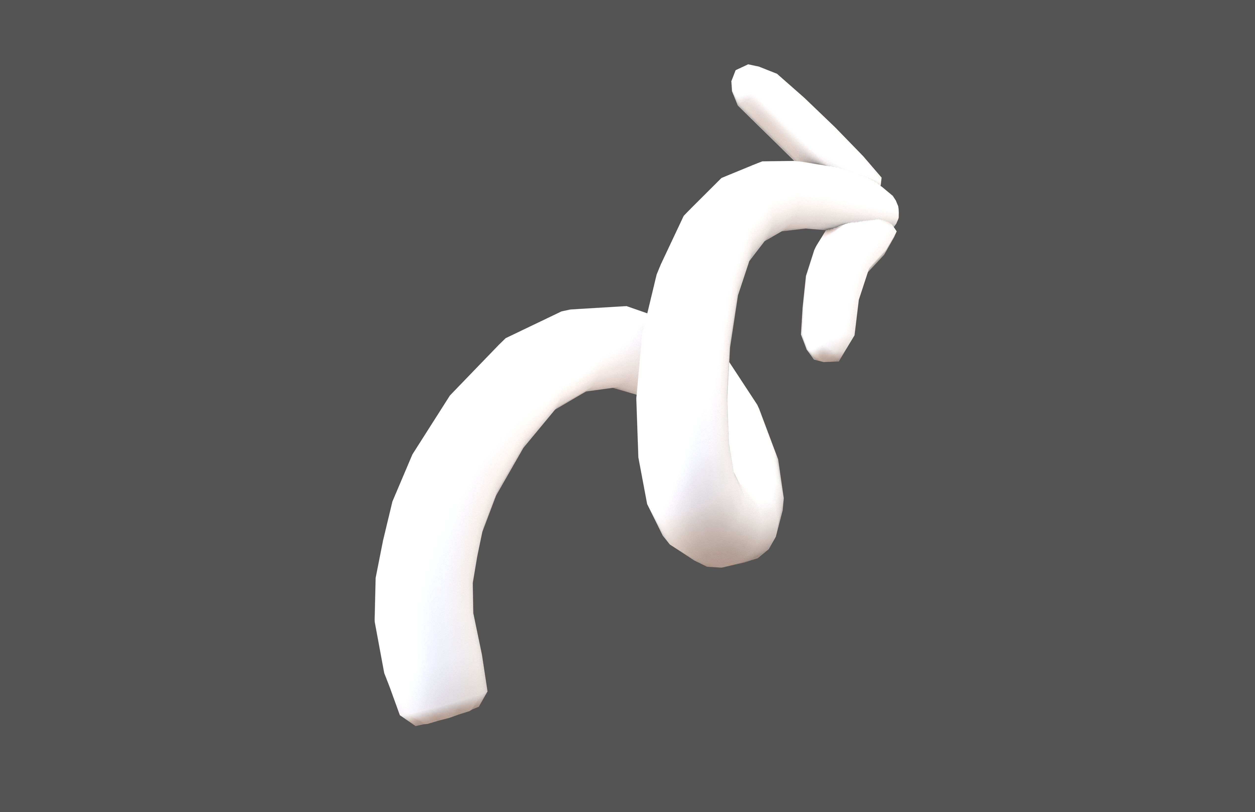 Doodle Buildable Arrow v1 002 Low-poly 3D model_3