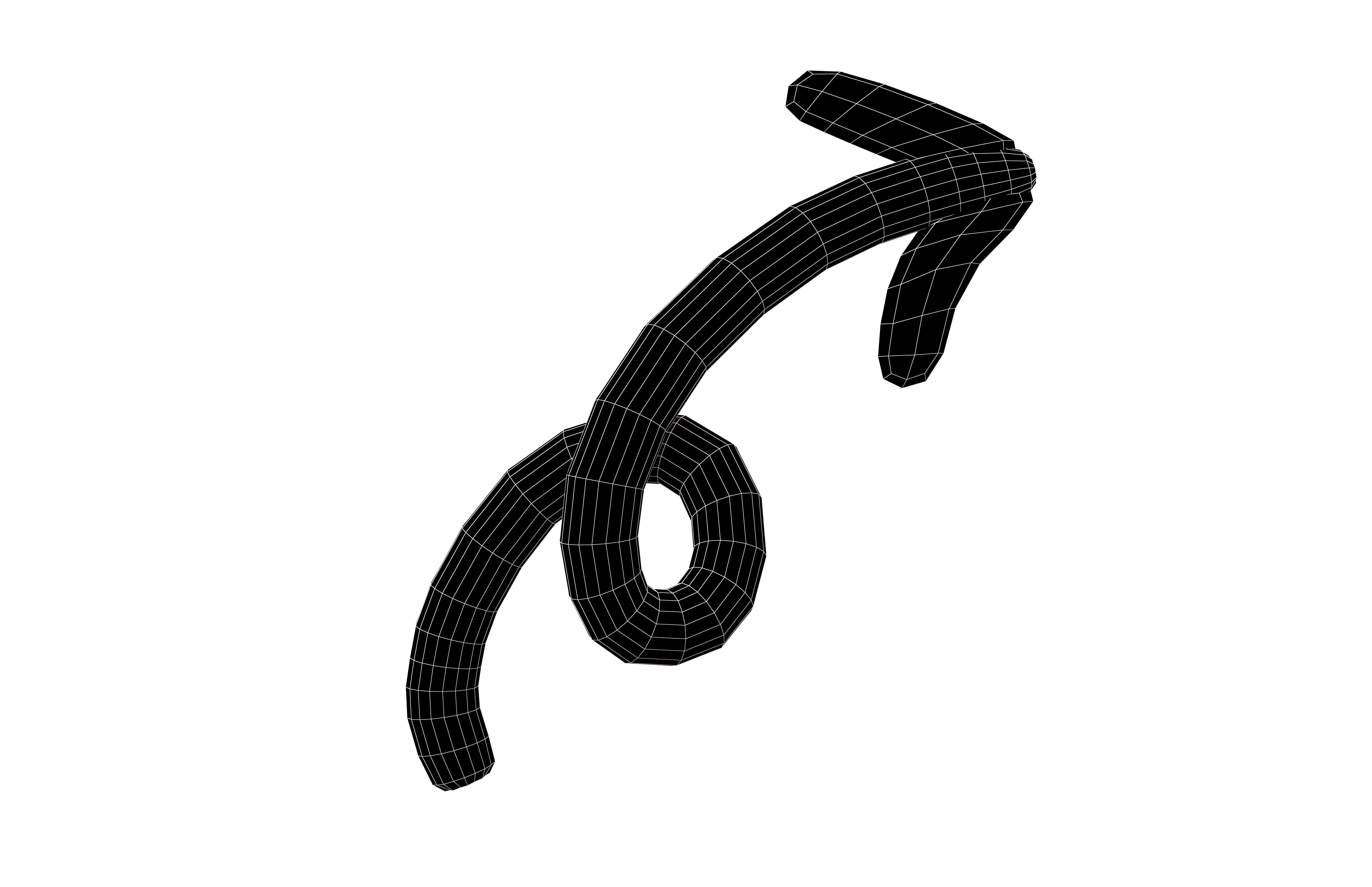 Doodle Buildable Arrow v1 002 Low-poly 3D model_5