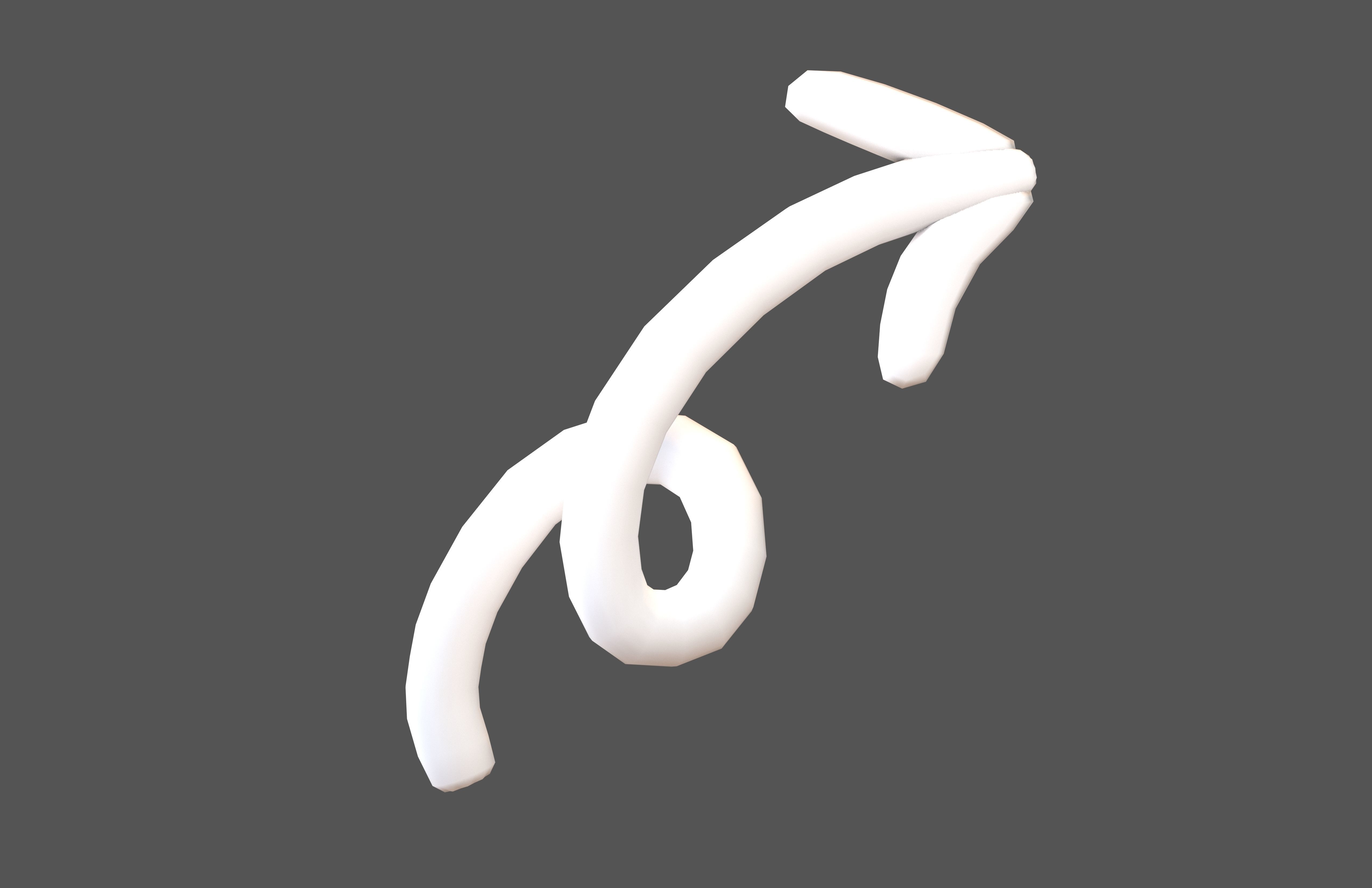 Doodle Buildable Arrow v1 002 Low-poly 3D model_1