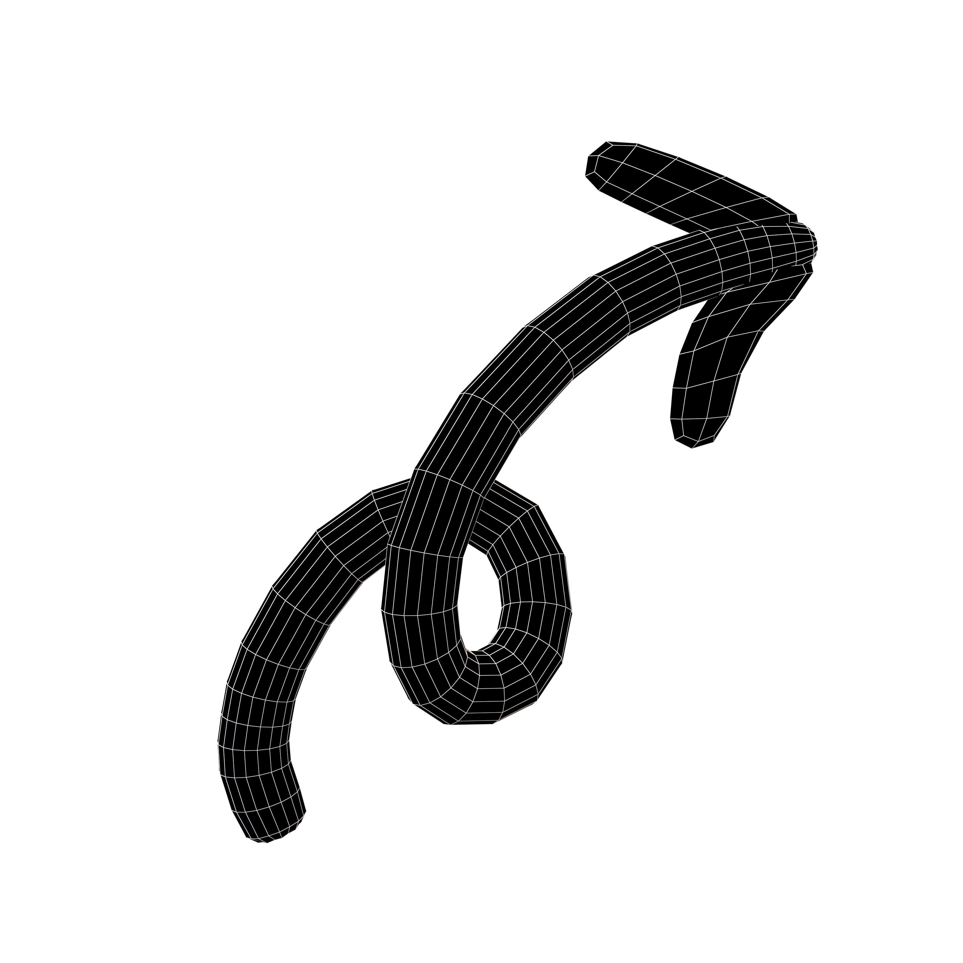 Doodle Buildable Arrow v1 004 Low-poly 3D model_4