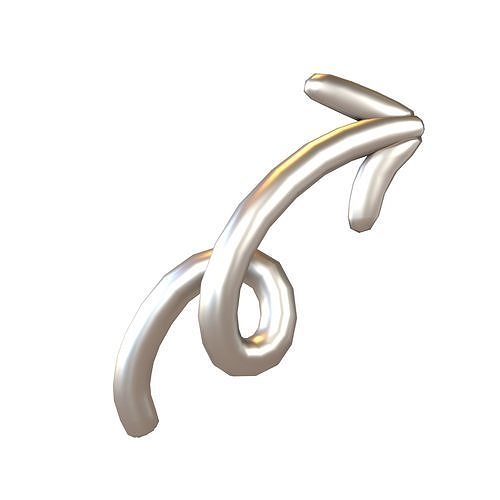 Doodle Buildable Arrow v1 009 Low-poly 3D model