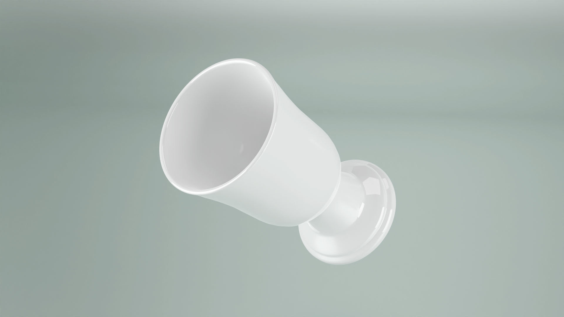 Porcelain Goblet Chalice Cup 3D Model  Low-poly 3D model_18