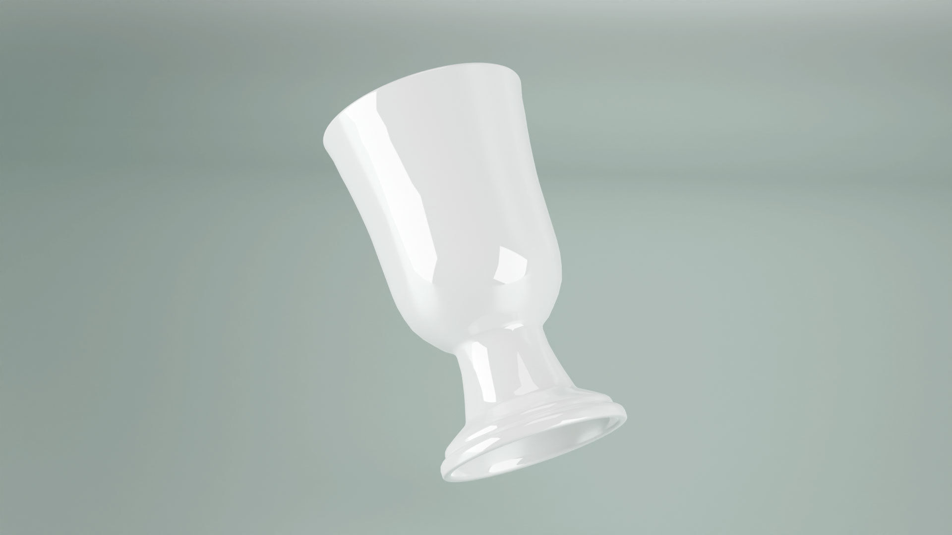 Porcelain Goblet Chalice Cup 3D Model  Low-poly 3D model_14