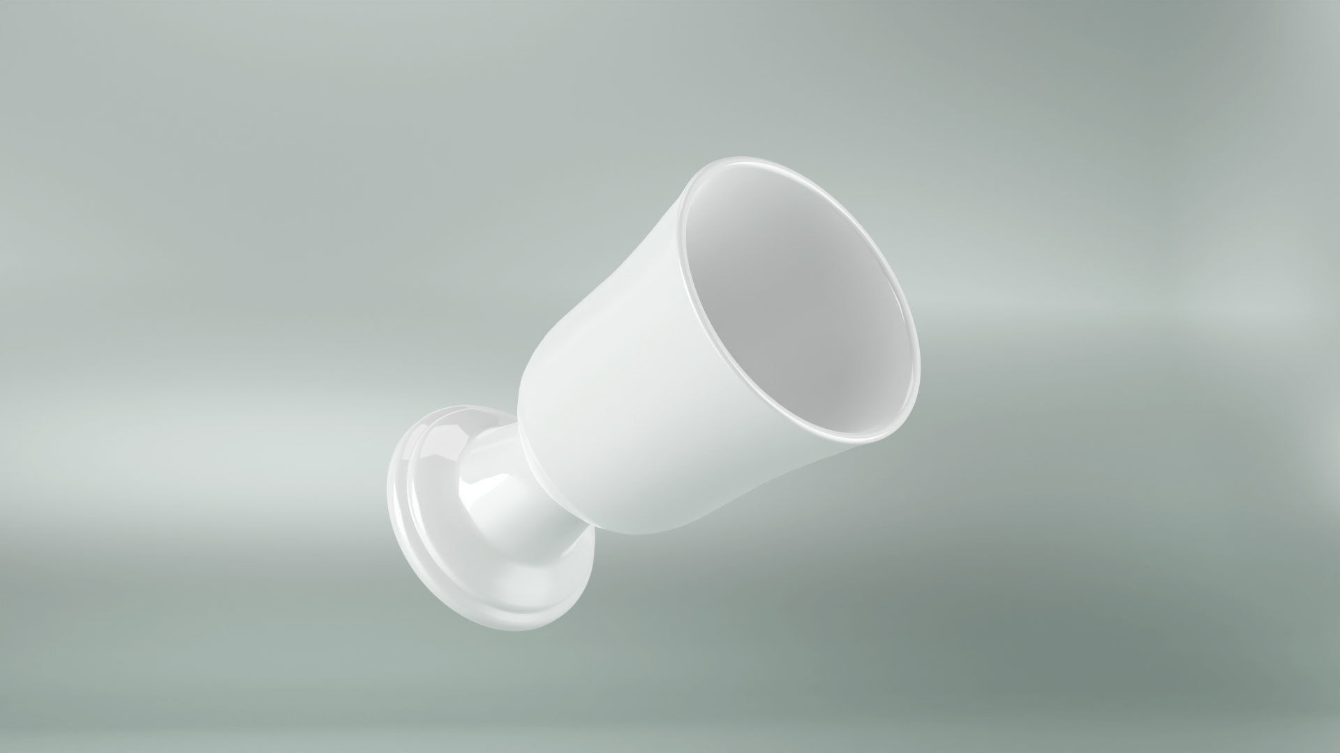 Porcelain Goblet Chalice Cup 3D Model  Low-poly 3D model_27