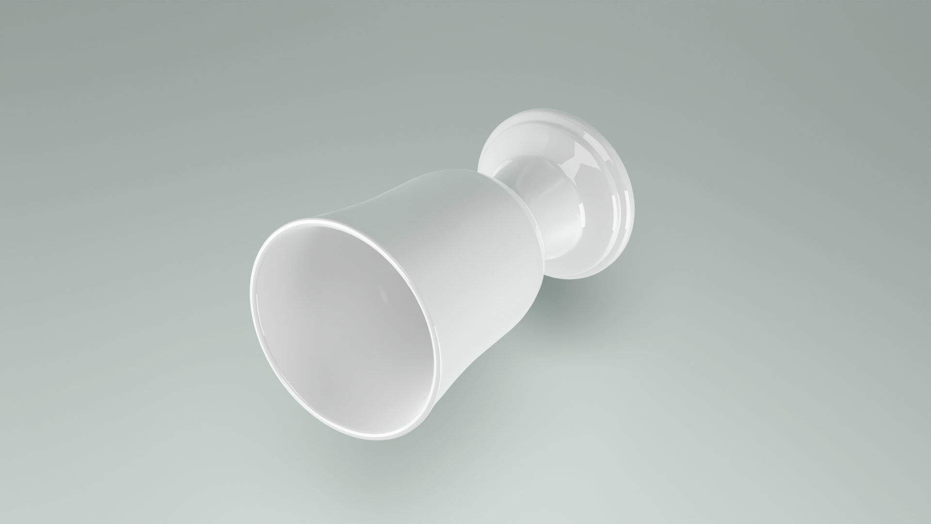 Porcelain Goblet Chalice Cup 3D Model  Low-poly 3D model_3