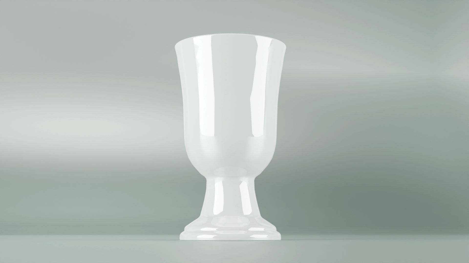 Porcelain Goblet Chalice Cup 3D Model  Low-poly 3D model_25
