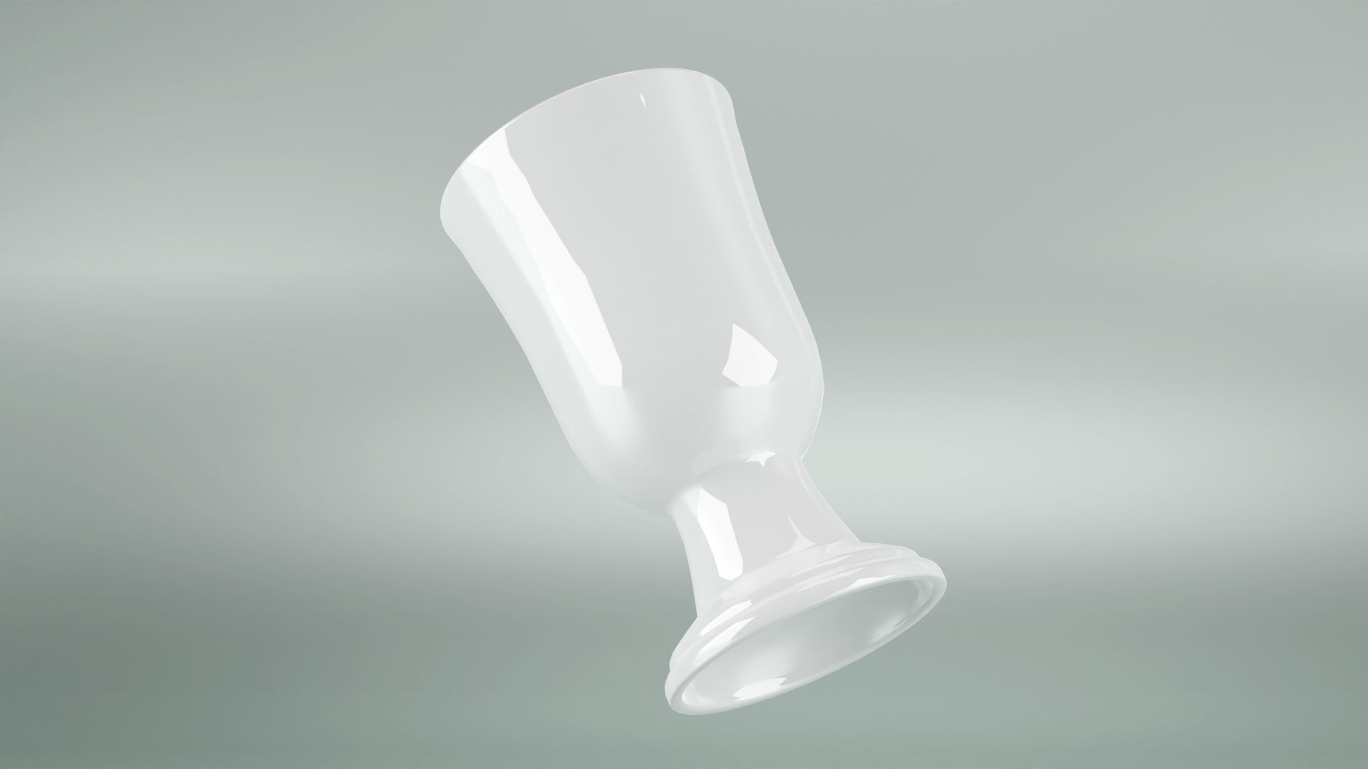 Porcelain Goblet Chalice Cup 3D Model  Low-poly 3D model_20