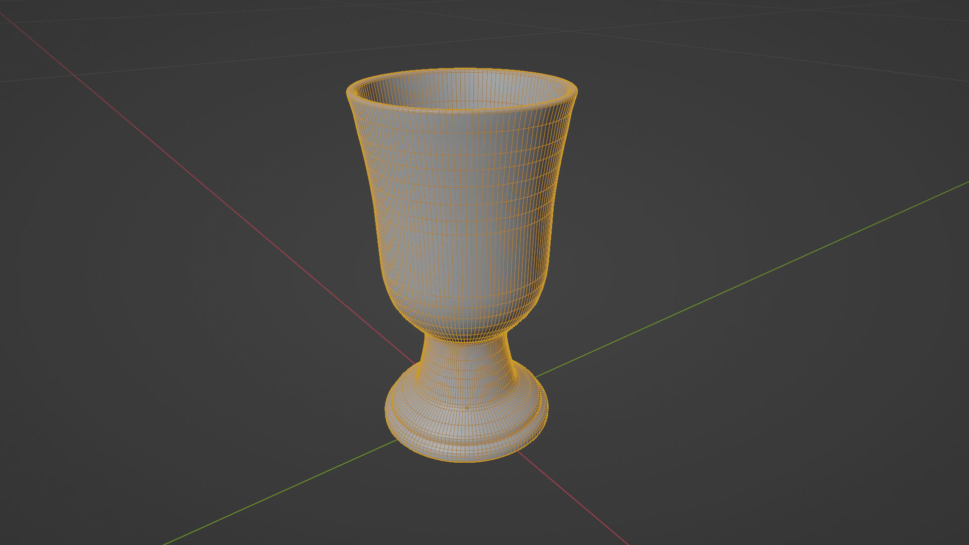 Porcelain Goblet Chalice Cup 3D Model  Low-poly 3D model_6