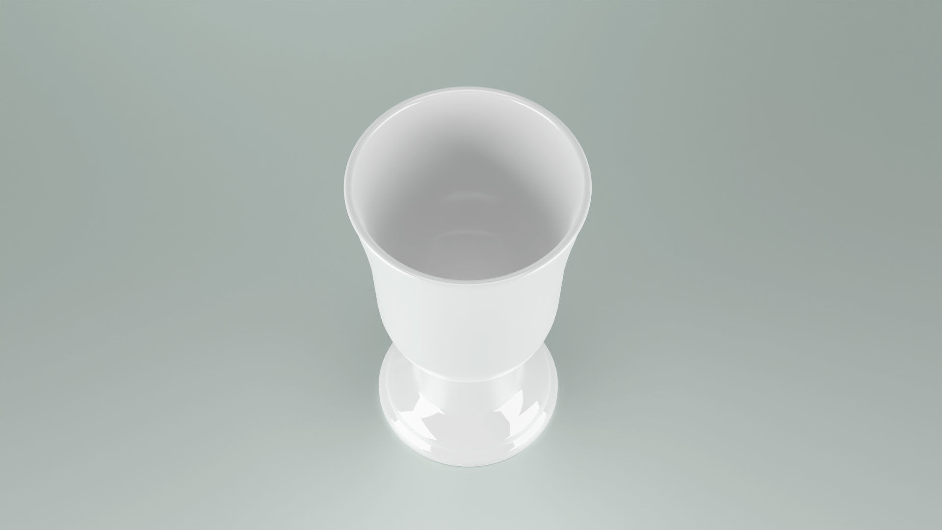 Porcelain Goblet Chalice Cup 3D Model  Low-poly 3D model_11