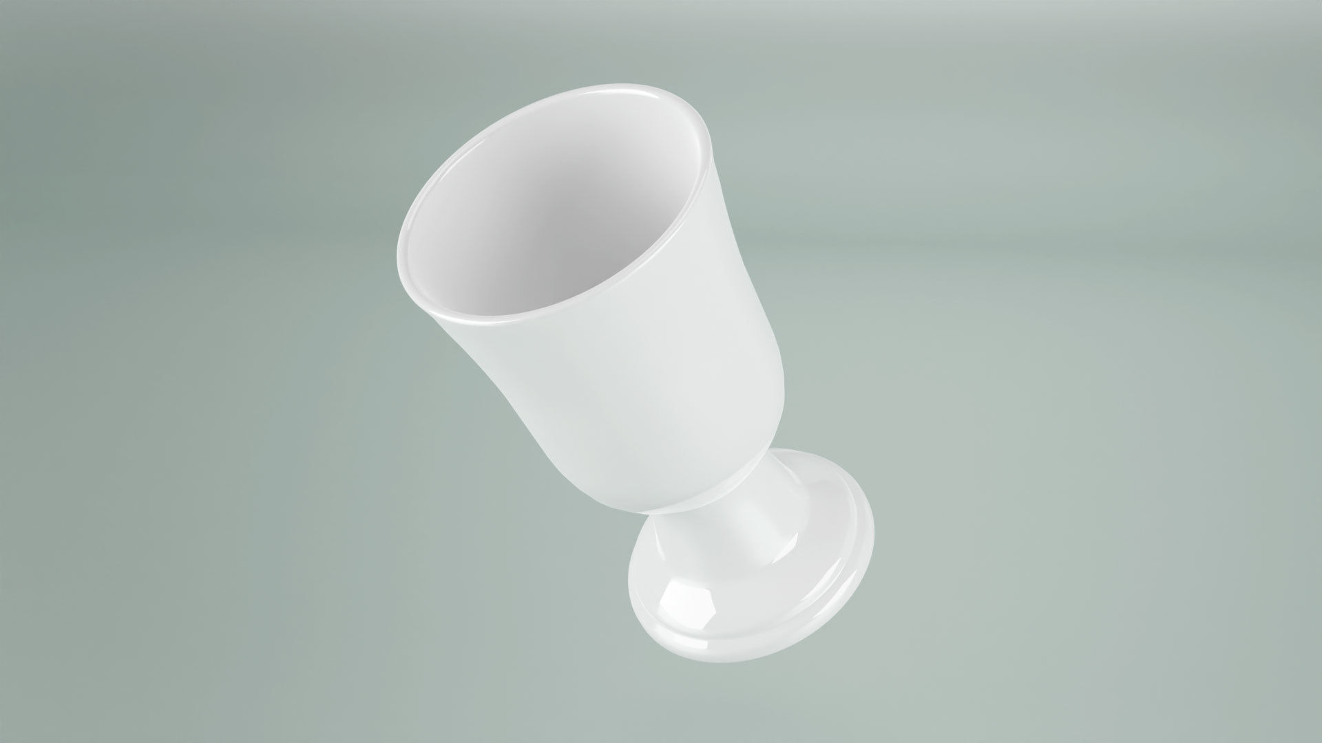 Porcelain Goblet Chalice Cup 3D Model  Low-poly 3D model_17