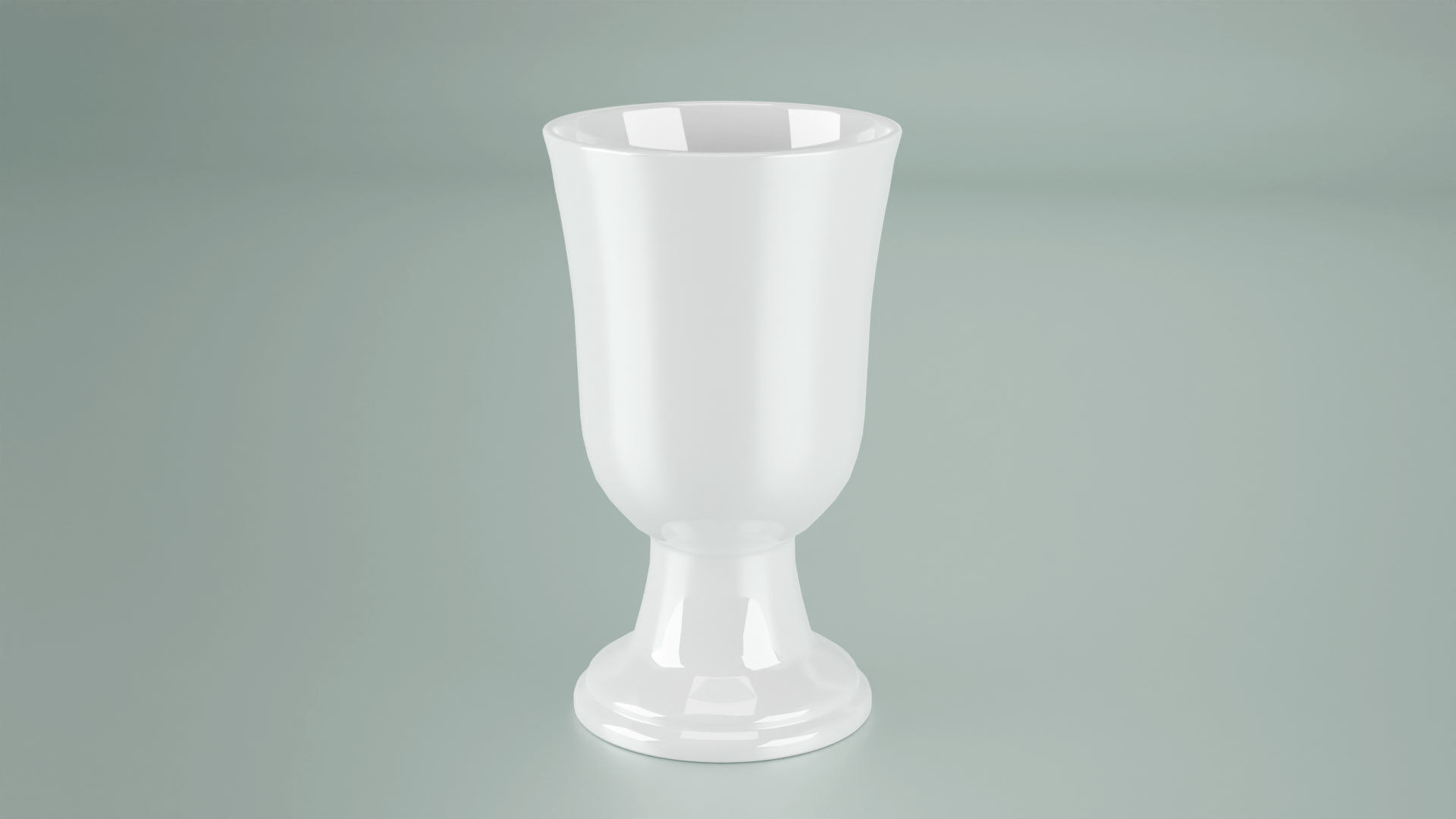 Porcelain Goblet Chalice Cup 3D Model  Low-poly 3D model_13