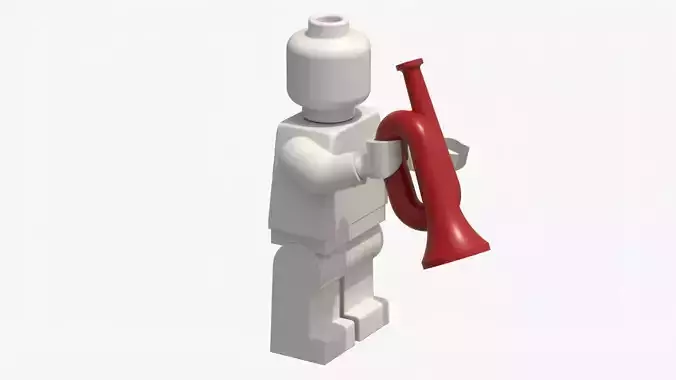 Lego Musical Instruments Saxophone 3D model