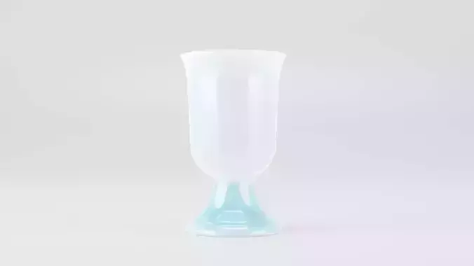 Porcelain Goblet Chalice Cup 3D Model 