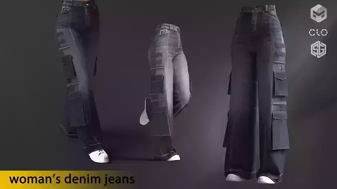 woman denim  jeans 