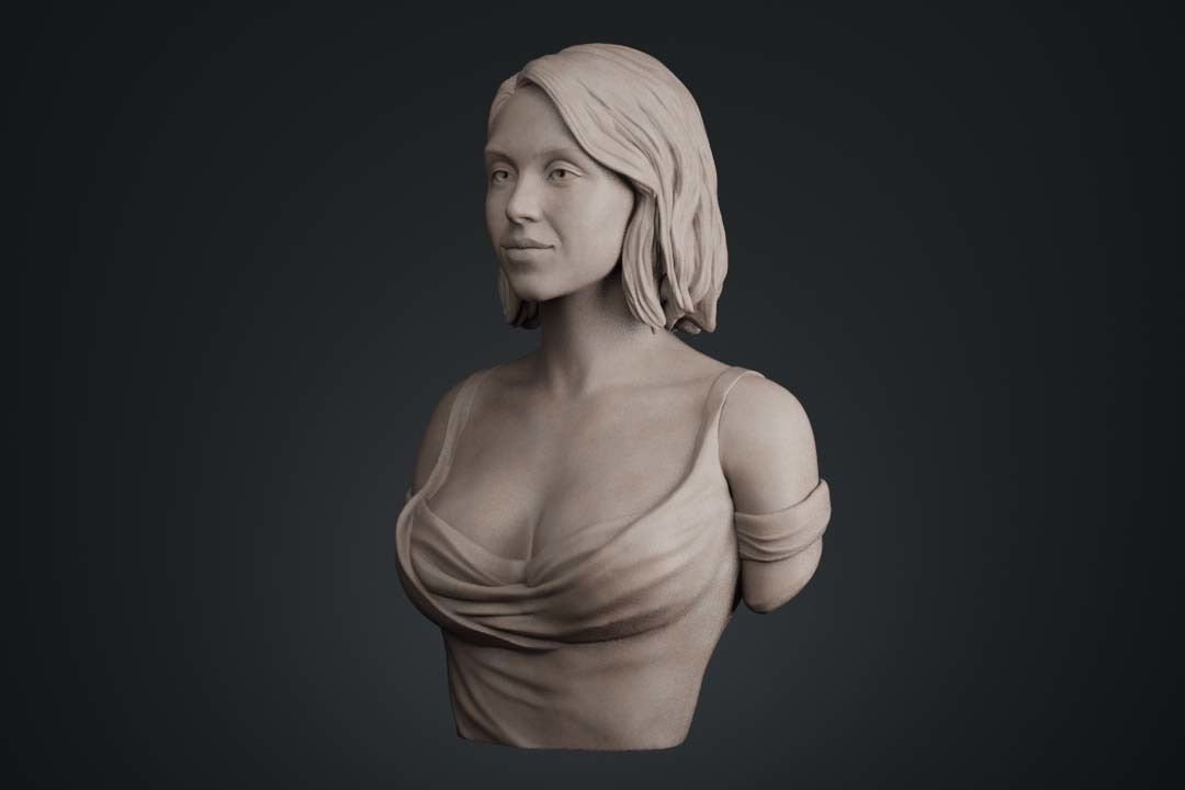 Sydney Sweeney Bust 3D print model_5