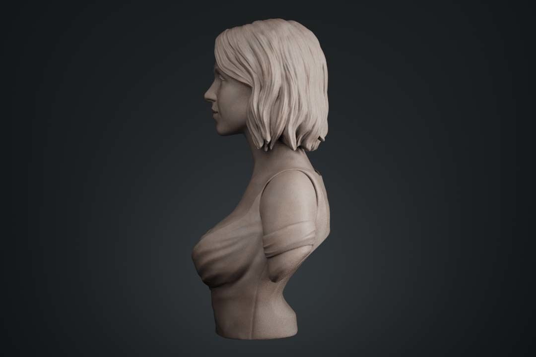 Sydney Sweeney Bust 3D print model_3