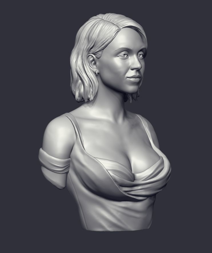 Sydney Sweeney Bust 3D print model_24