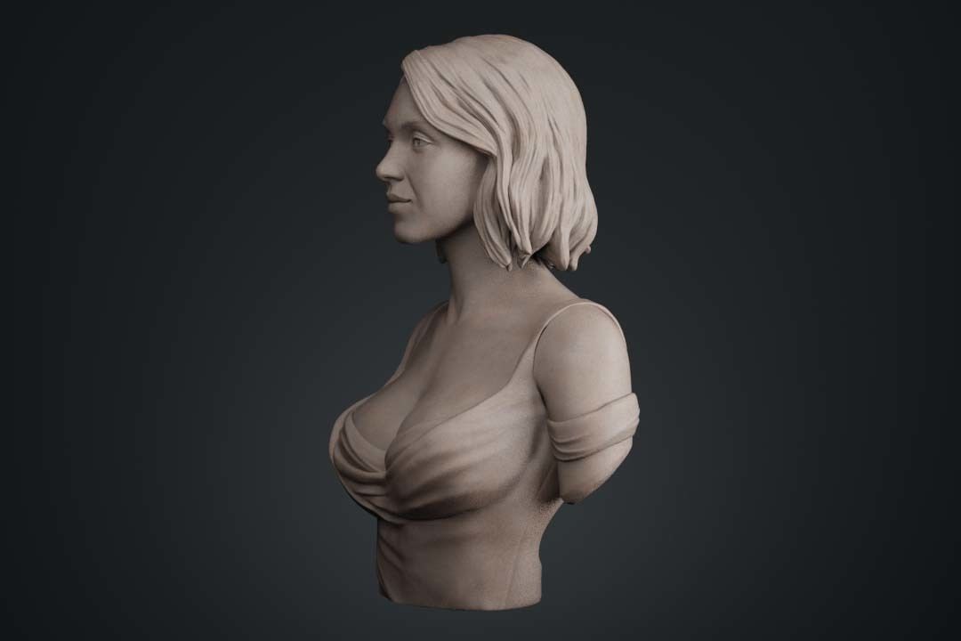 Sydney Sweeney Bust 3D print model_4