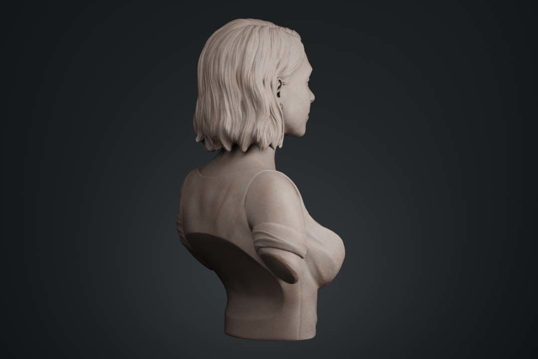 Sydney Sweeney Bust 3D print model_9