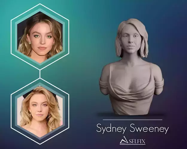 Sydney Sweeney Bust 3D print model